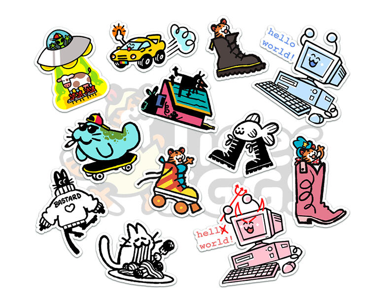 Tiger Eggs Original Stickers