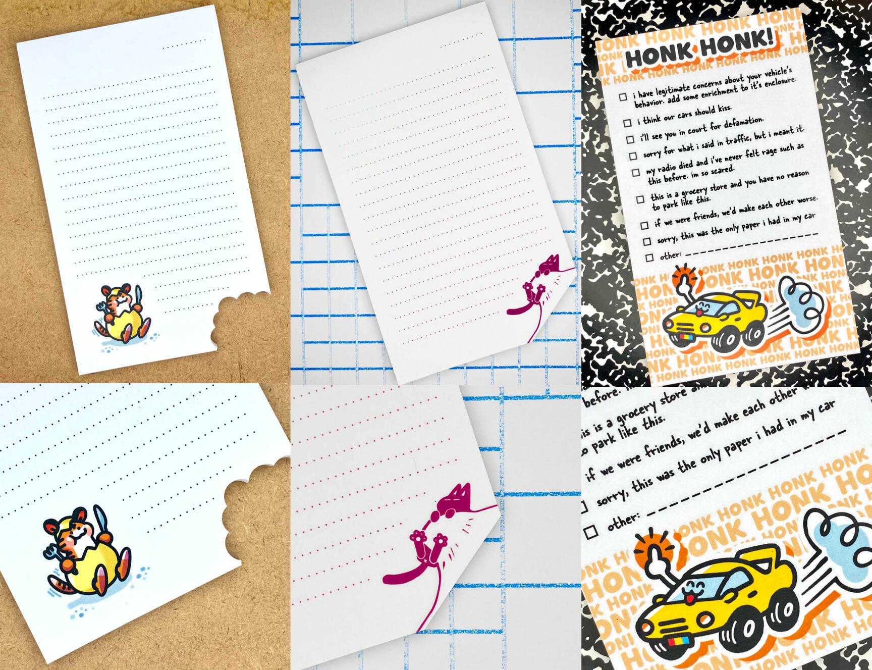 Tiger Eggs Note Pads